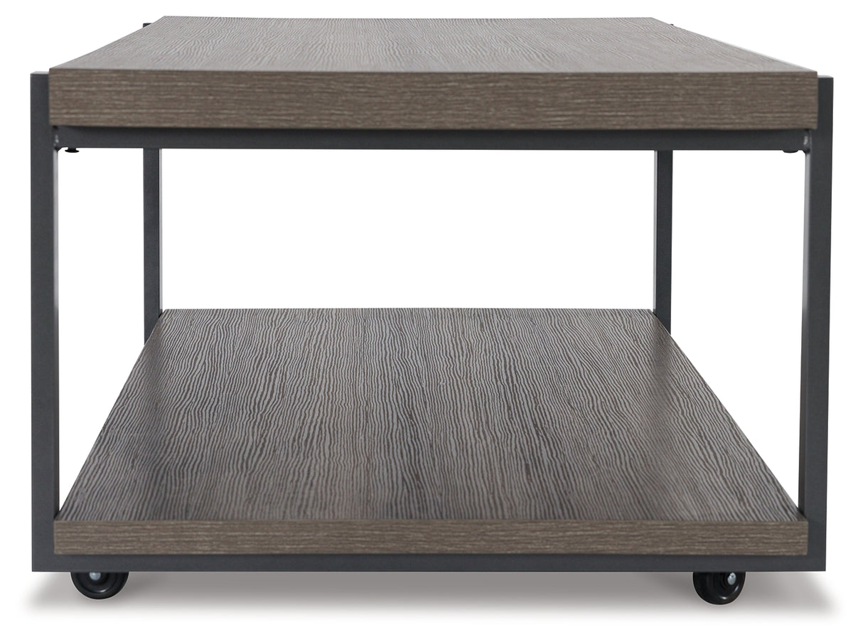 Wilmaden Gray/Black Table (Set Of 3)