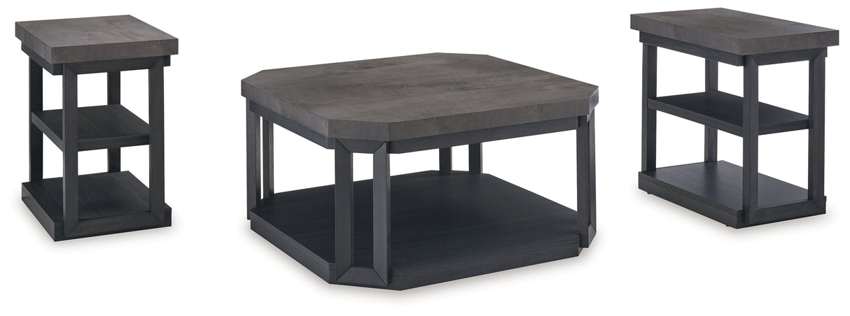 Bonilane Black/Gray Table (Set Of 3)