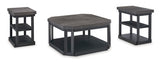 Bonilane Black/Gray Table (Set Of 3)