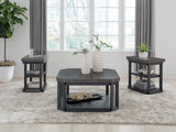 Bonilane Black/Gray Table (Set Of 3)