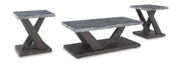 Bensonale Brown/Gray Table (Set Of 3)