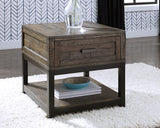 Johurst Grayish Brown End Table