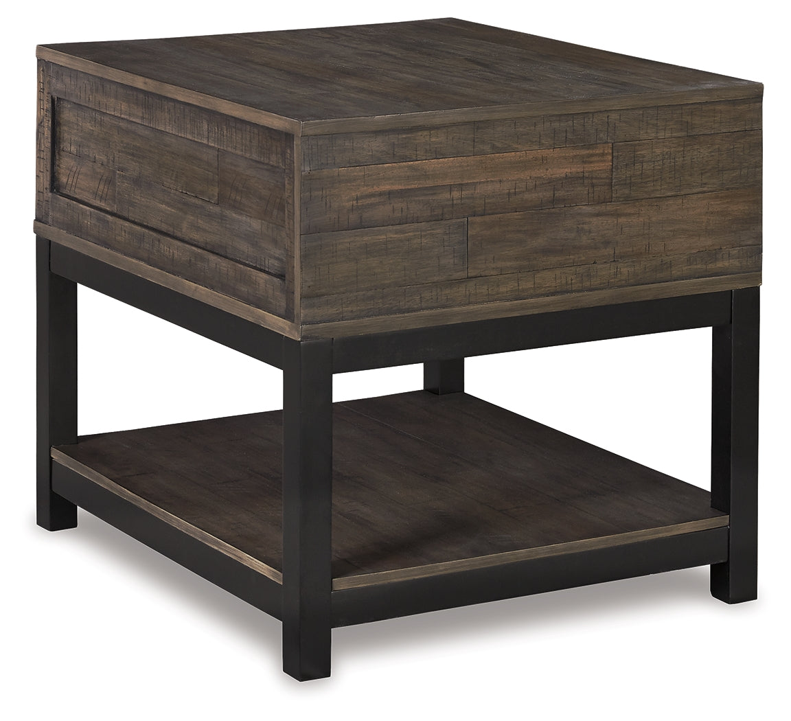 Johurst Grayish Brown End Table