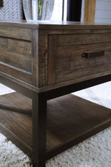 Johurst Grayish Brown End Table