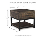 Johurst Grayish Brown End Table