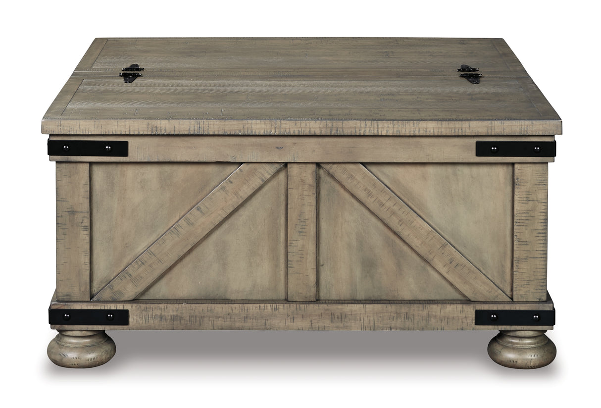 Aldwin Gray Coffee Table With Storage