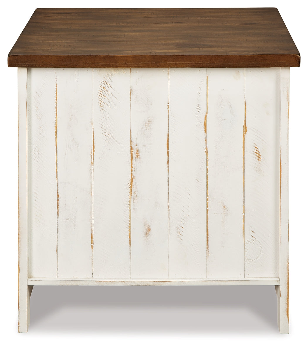 Wystfield White/Brown End Table