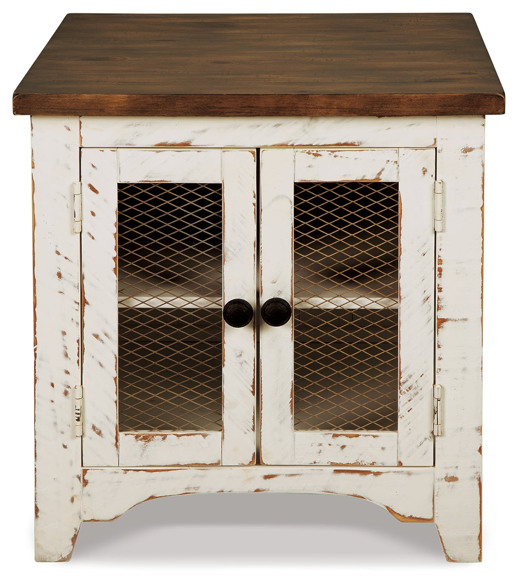 Wystfield White/Brown End Table