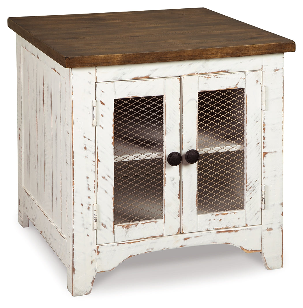 Wystfield White/Brown End Table