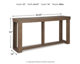 Cariton Gray Sofa/Console Table