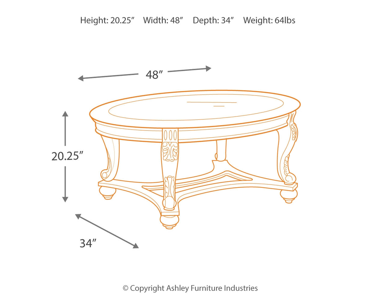 Norcastle Dark Brown Coffee Table