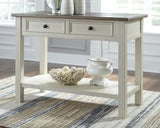 Bolanburg Two-Tone Sofa/Console Table