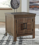 Moriville Grayish Brown End Table