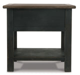 Tyler Grayish Brown/Black Creek End Table