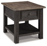 Tyler Grayish Brown/Black Creek End Table