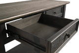 Tyler Grayish Brown/Black Creek Sofa/Console Table