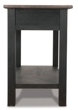 Tyler Grayish Brown/Black Creek Sofa/Console Table