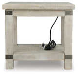 Carynhurst White Wash Gray End Table