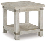 Carynhurst White Wash Gray End Table