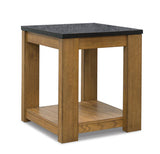 Quentina Light Brown/Black End Table