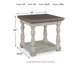 Havalance Gray/White End Table