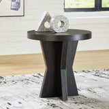 Galliden Black End Table