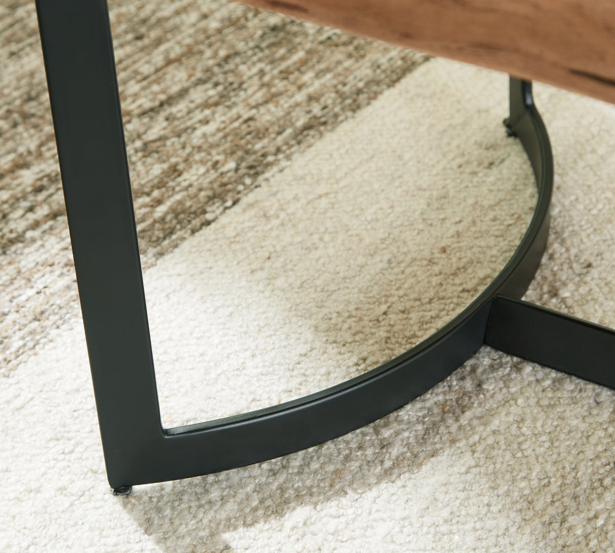 Fortmaine Brown/Black End Table