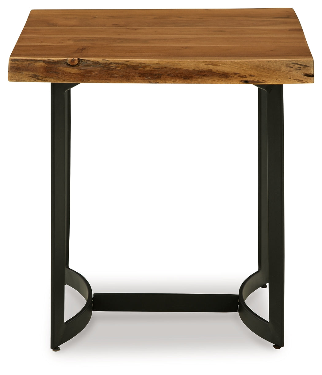 Fortmaine Brown/Black End Table