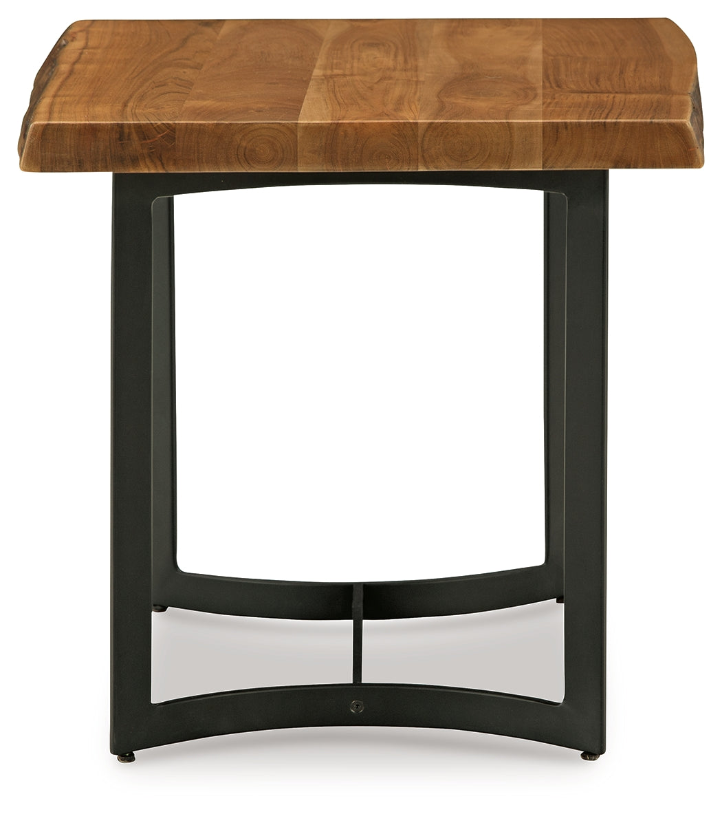 Fortmaine Brown/Black End Table