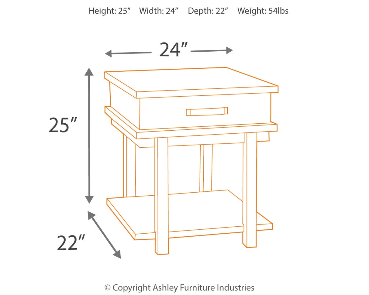 Stanah Two-Tone End Table