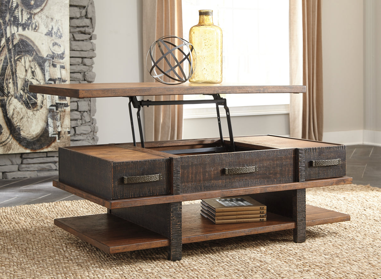 Stanah Two-Tone Coffee Table With Lift Top