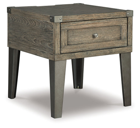 Chazney Rustic Brown End Table