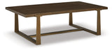 Balintmore Brown/Gold Finish Coffee Table