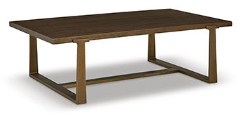 Balintmore Brown/Gold Finish Coffee Table