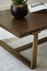 Balintmore Brown/Gold Finish Coffee Table