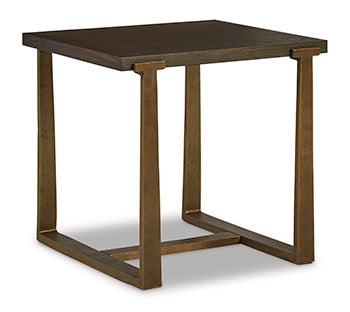 Balintmore Brown/Gold Finish End Table