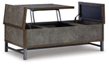 Derrylin Brown Lift-Top Coffee Table