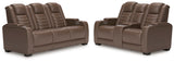 High Impact Power Reclining Sofa and Loveseat