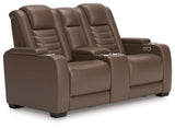 High Impact Power Reclining Loveseat with Console