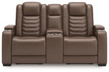 High Impact Power Reclining Loveseat with Console