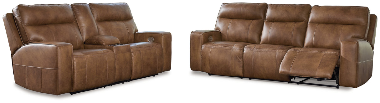 Game Plan Power Reclining Sofa and Loveseat