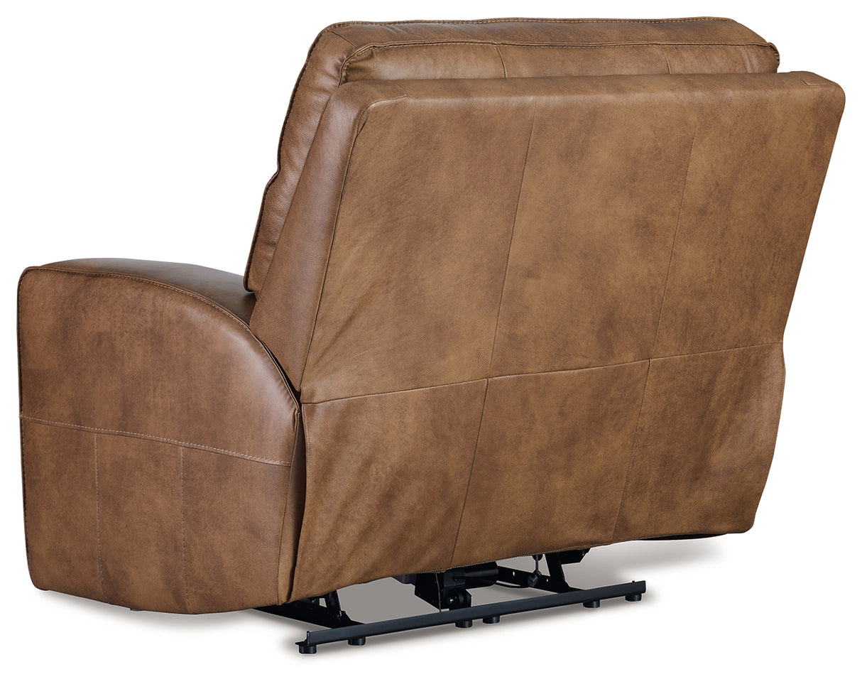 Game Caramel Plan Oversized Power Recliner