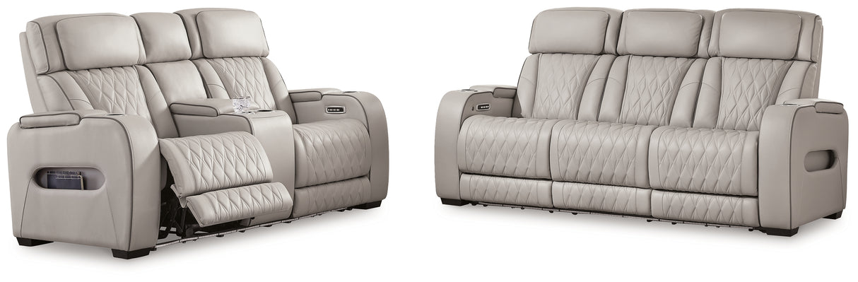 Boyington Power Reclining Sofa and Loveseat