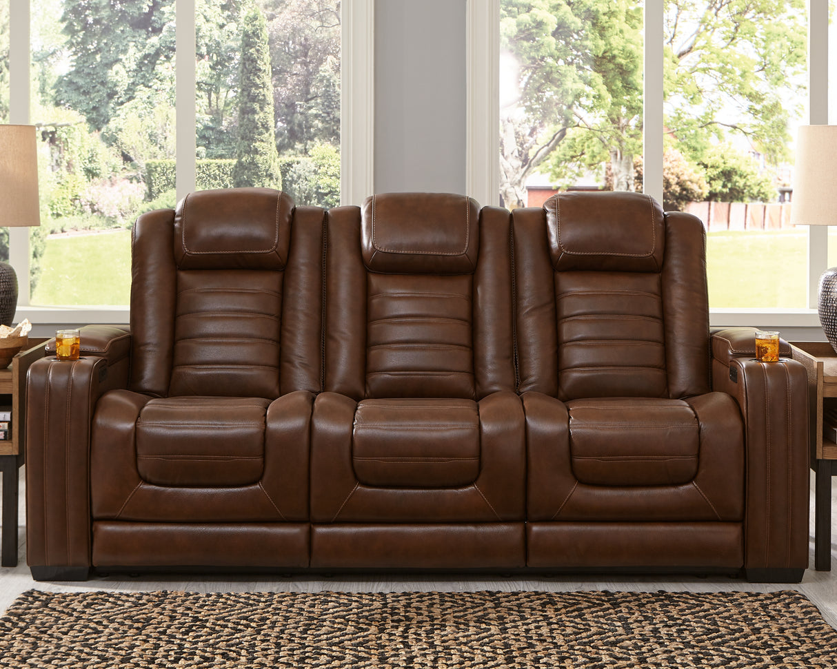 Backtrack Chocolate Power Reclining Sofa