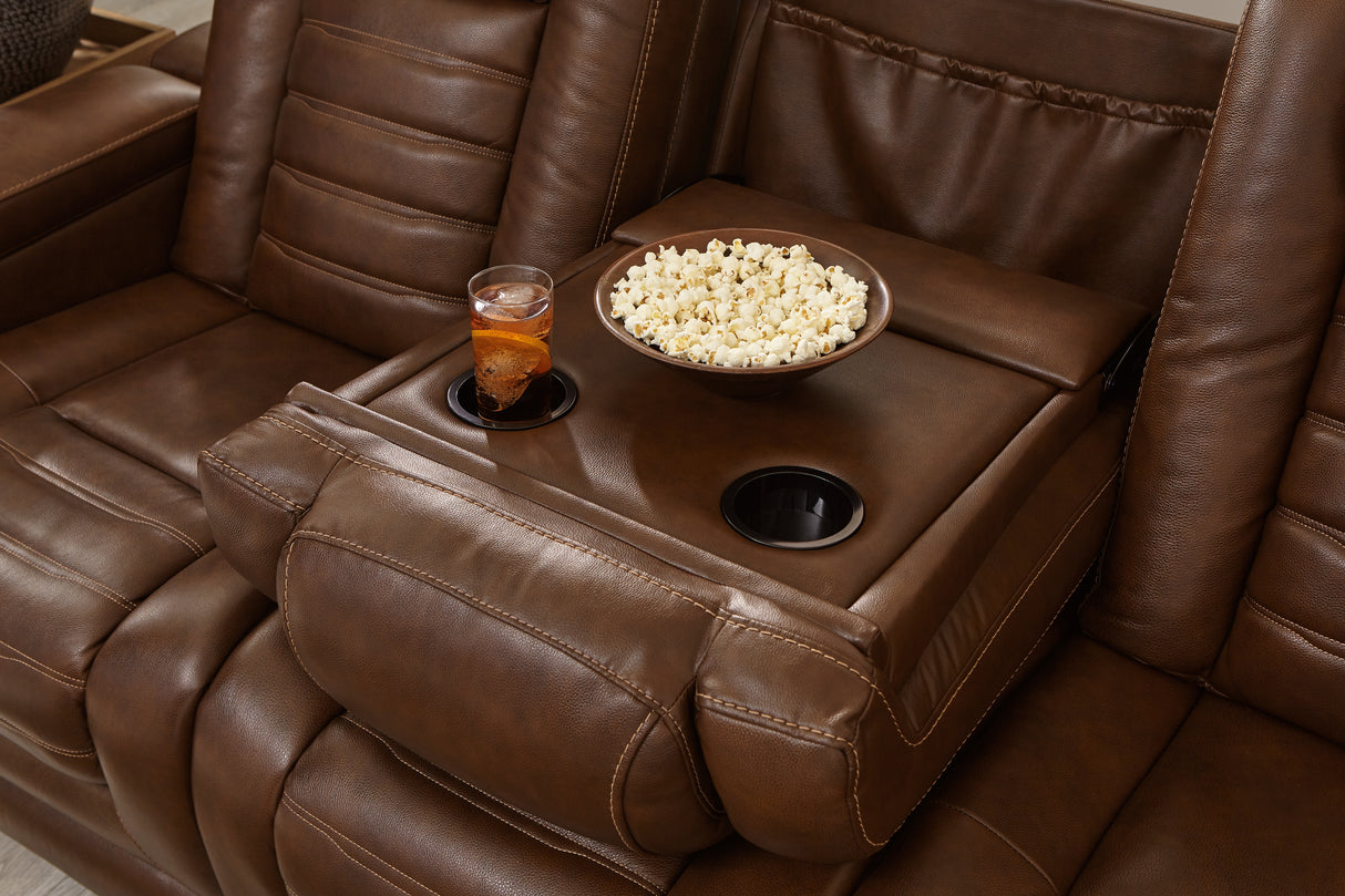 Backtrack Chocolate Power Reclining Sofa