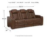 Backtrack Chocolate Power Reclining Sofa