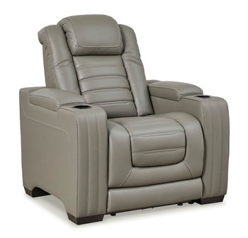 Backtrack Gray Power Recliner