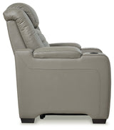 Backtrack Gray Power Recliner