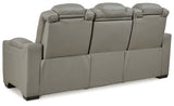 Backtrack Gray Power Reclining Sofa