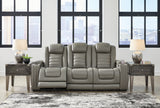 Backtrack Gray Power Reclining Sofa